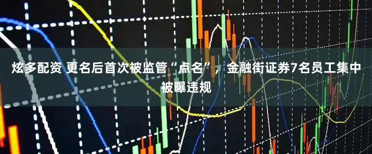 炫多配资 更名后首次被监管“点名”，金融街证券7名员工集中被曝违规